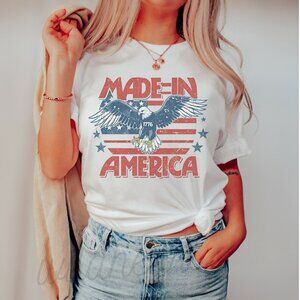 Made In America Graphic T-shirt, 4th Of July Shirt